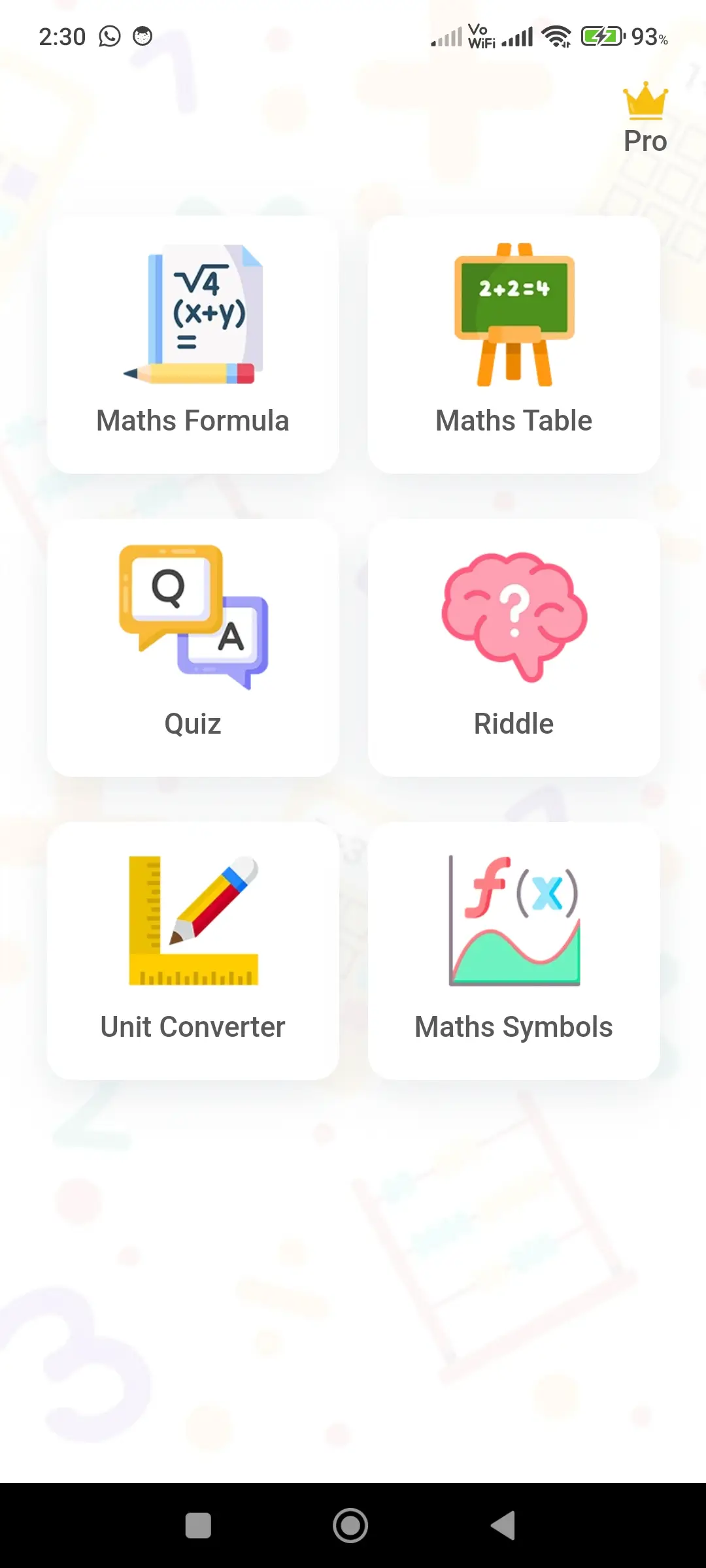 All Math Formulas app app screenshot 1 for Android & iOS