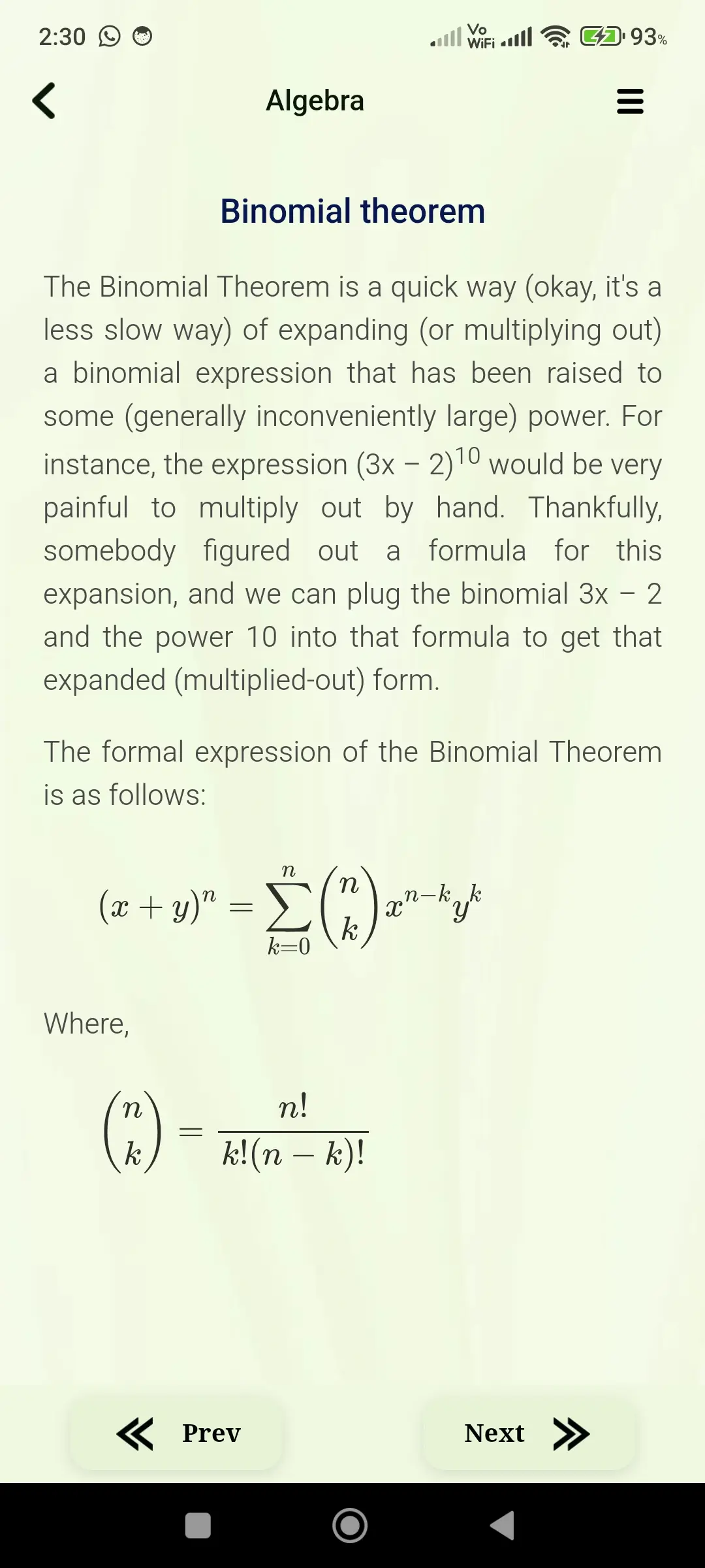 All Math Formulas app app screenshot 6 for Android & iOS
