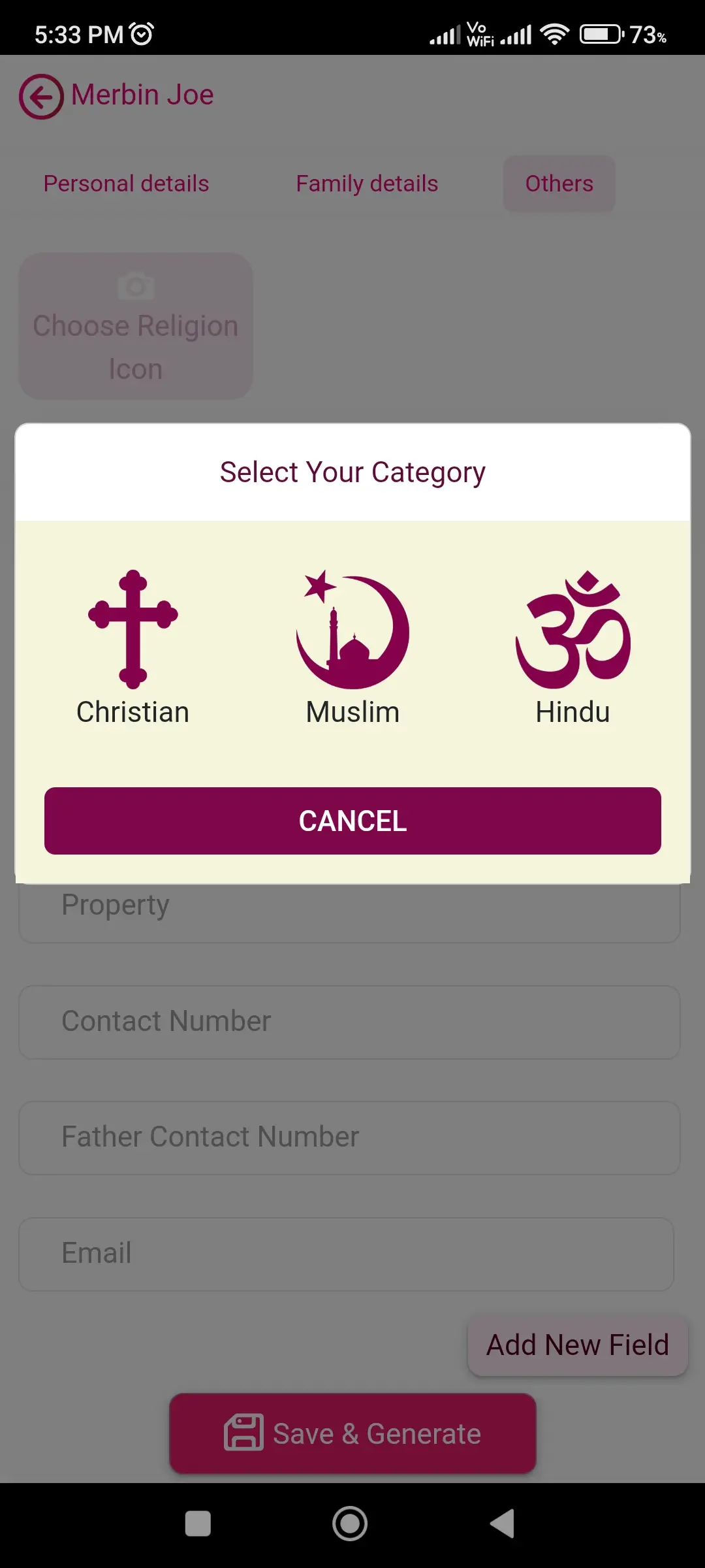 Marriage biodata profile maker app screenshot 4 for Android & iOS