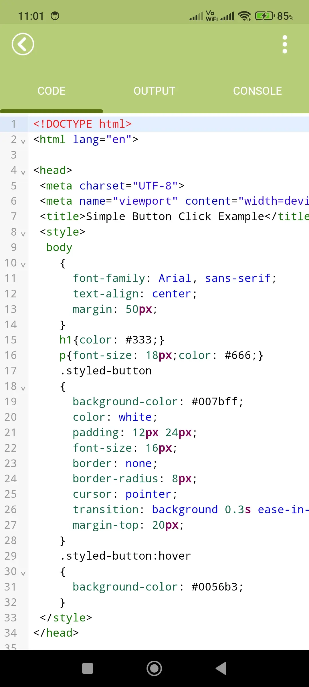 HTML Code Play app screenshot 10 for Android