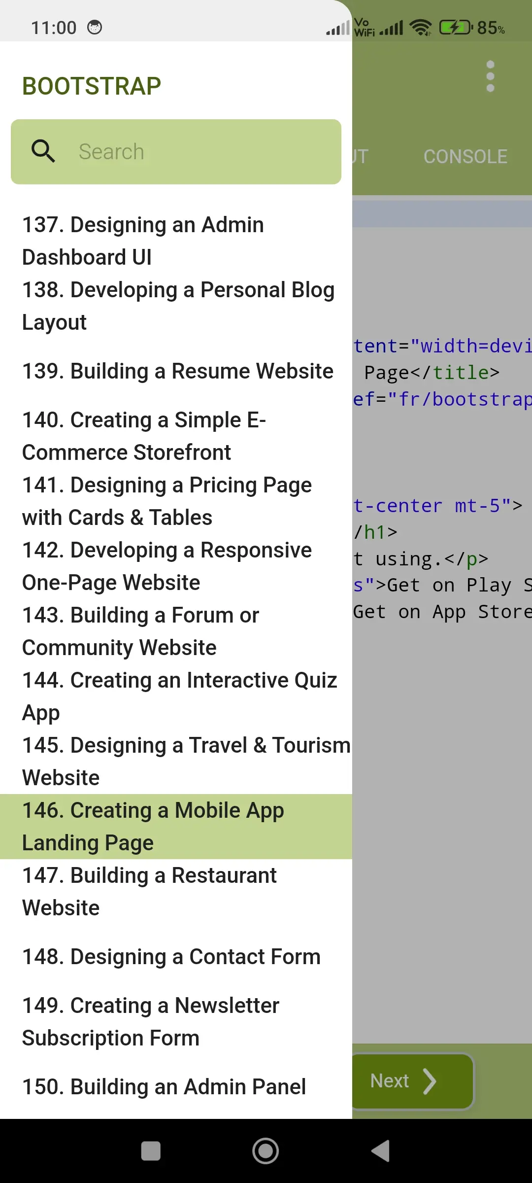 HTML Code Play app screenshot 7 for Android