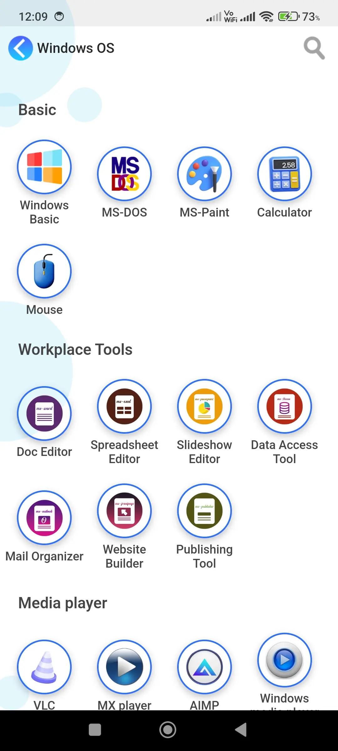 Computer keyboard shortcut key app screenshot 2 for Android & iOS