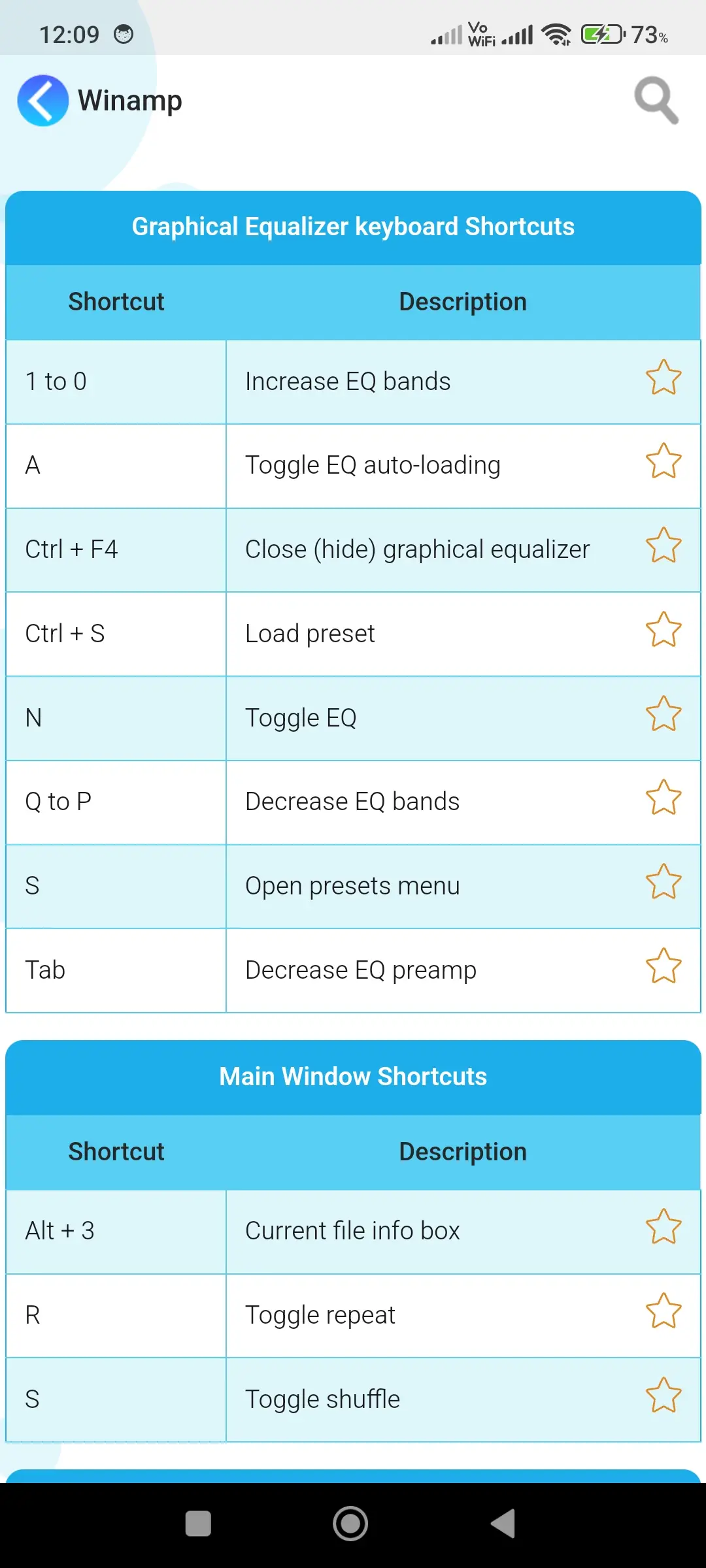 Computer keyboard shortcut key app screenshot 7 for Android & iOS