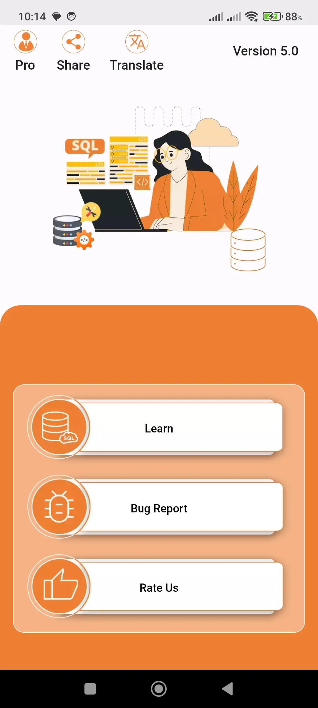 SQL Code Play app screenshot 1 for Android & iOS