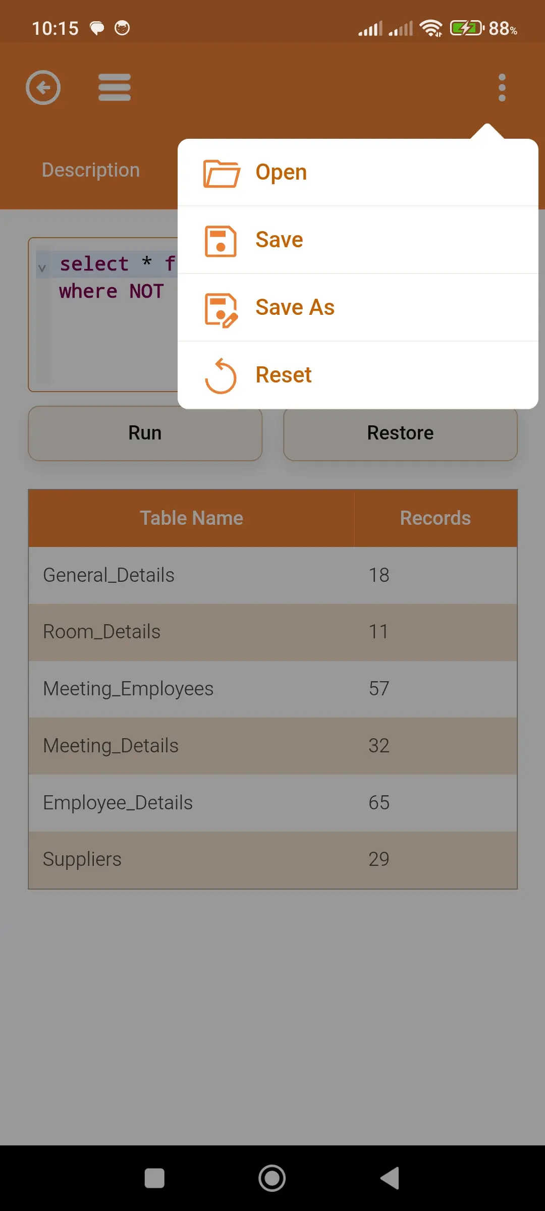 SQL Code Play app screenshot 12 for Android & iOS