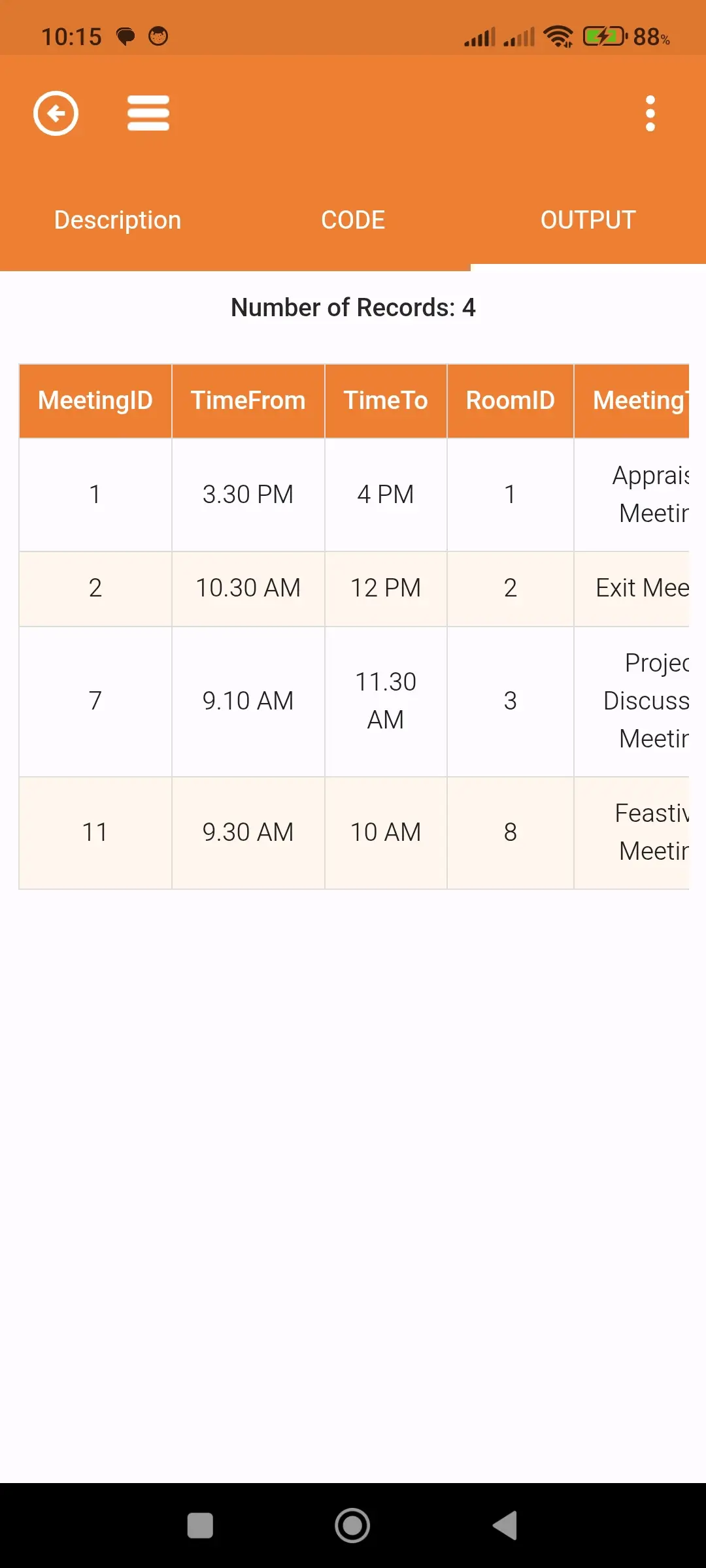 SQL Code Play app screenshot 6 for Android & iOS
