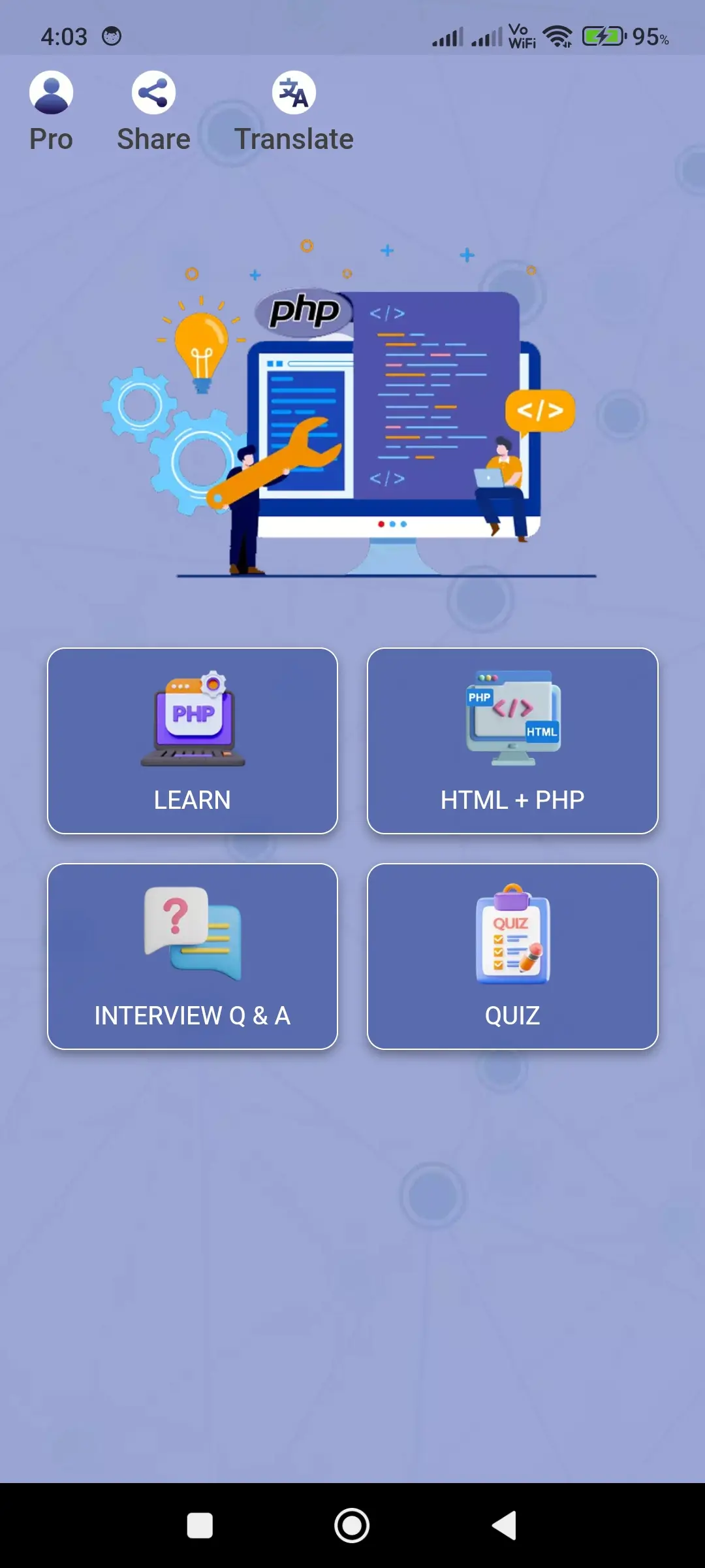 PHP Code Play app screenshot 1 for Android & iOS