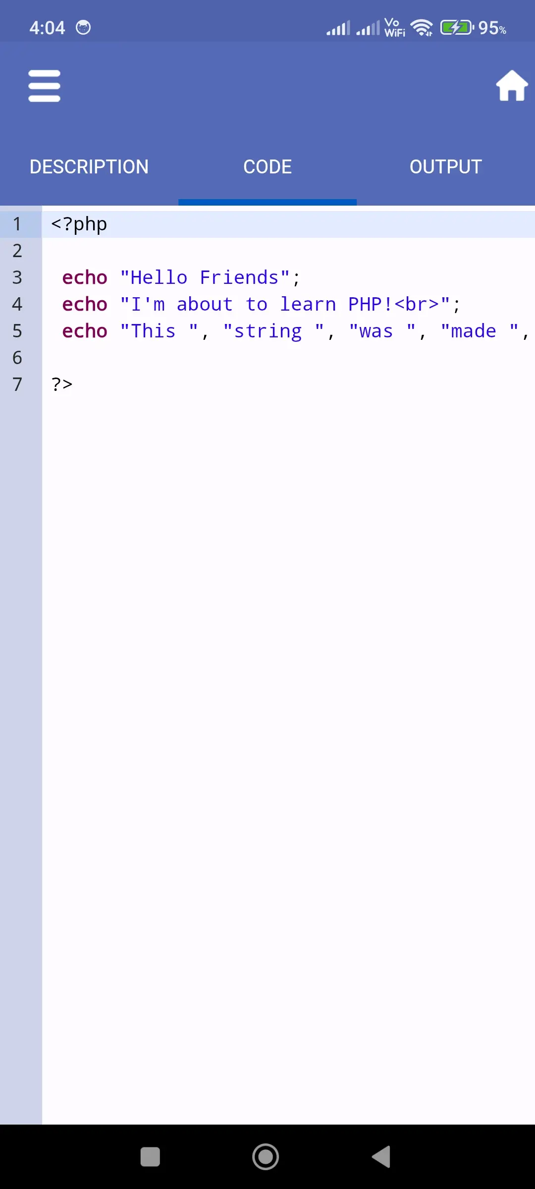 PHP Code Play app screenshot 2 for Android & iOS