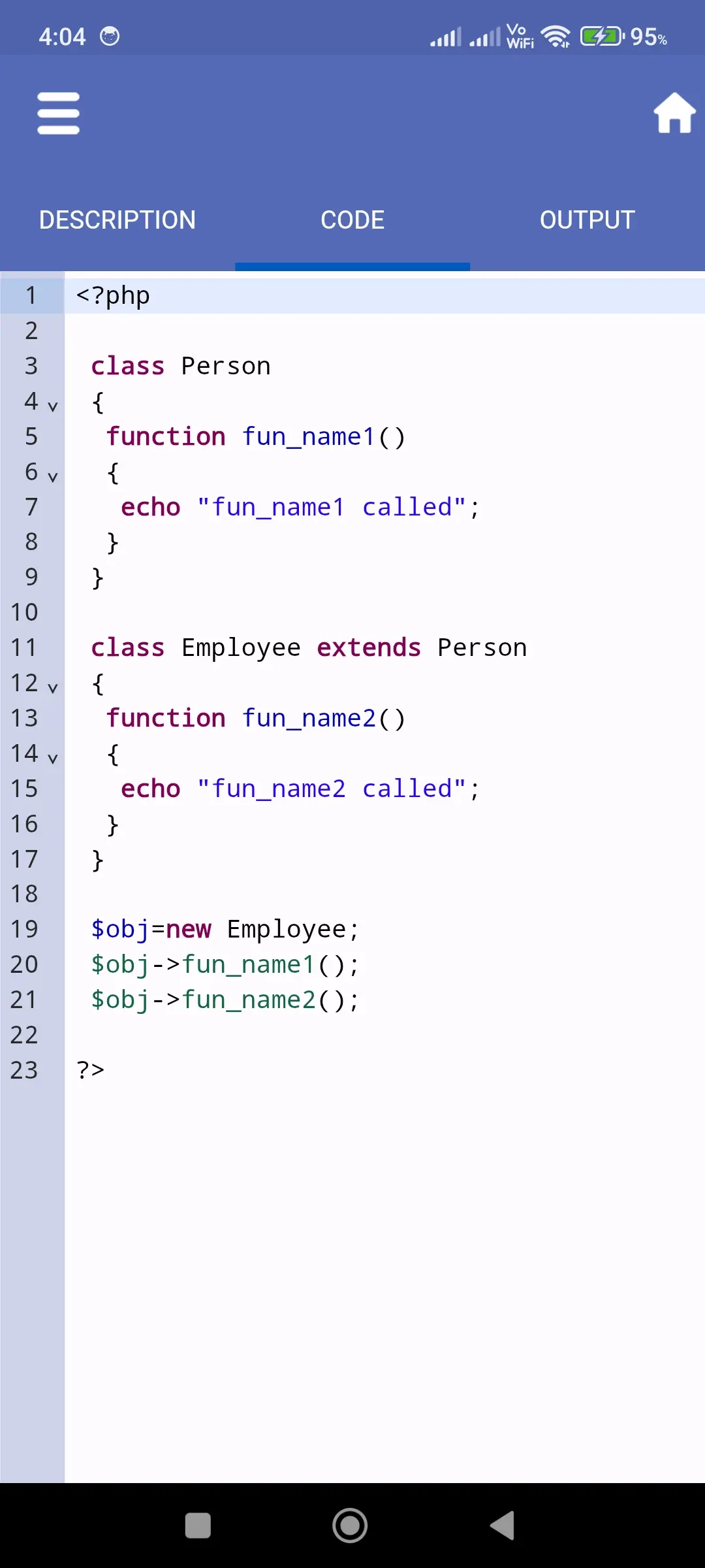 PHP Code Play app screenshot 6 for Android & iOS